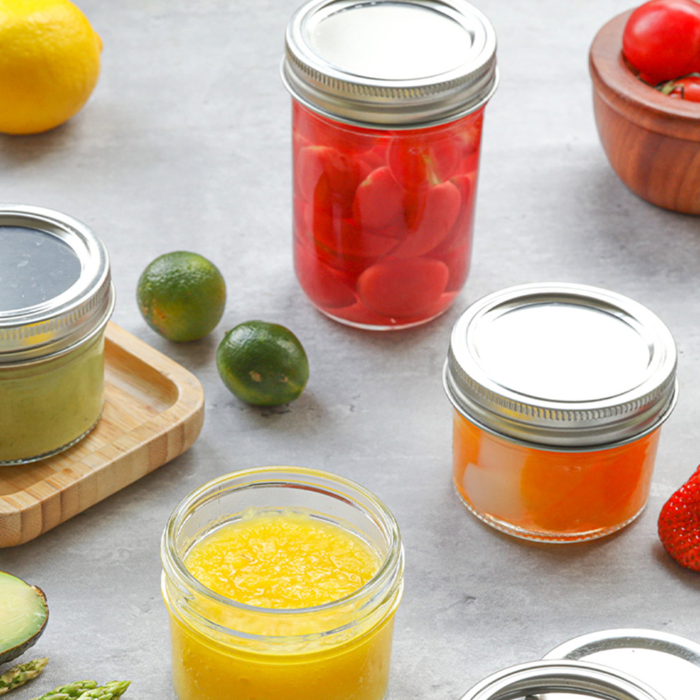 Food Storage Containers - 3 Buah Toples Mason Mini dengan