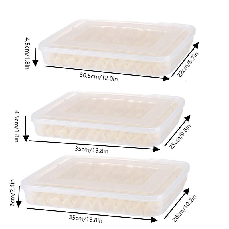 Food Storage With Dividers - Kotak Penyimpanan Dapur untuk Pangsit Buah