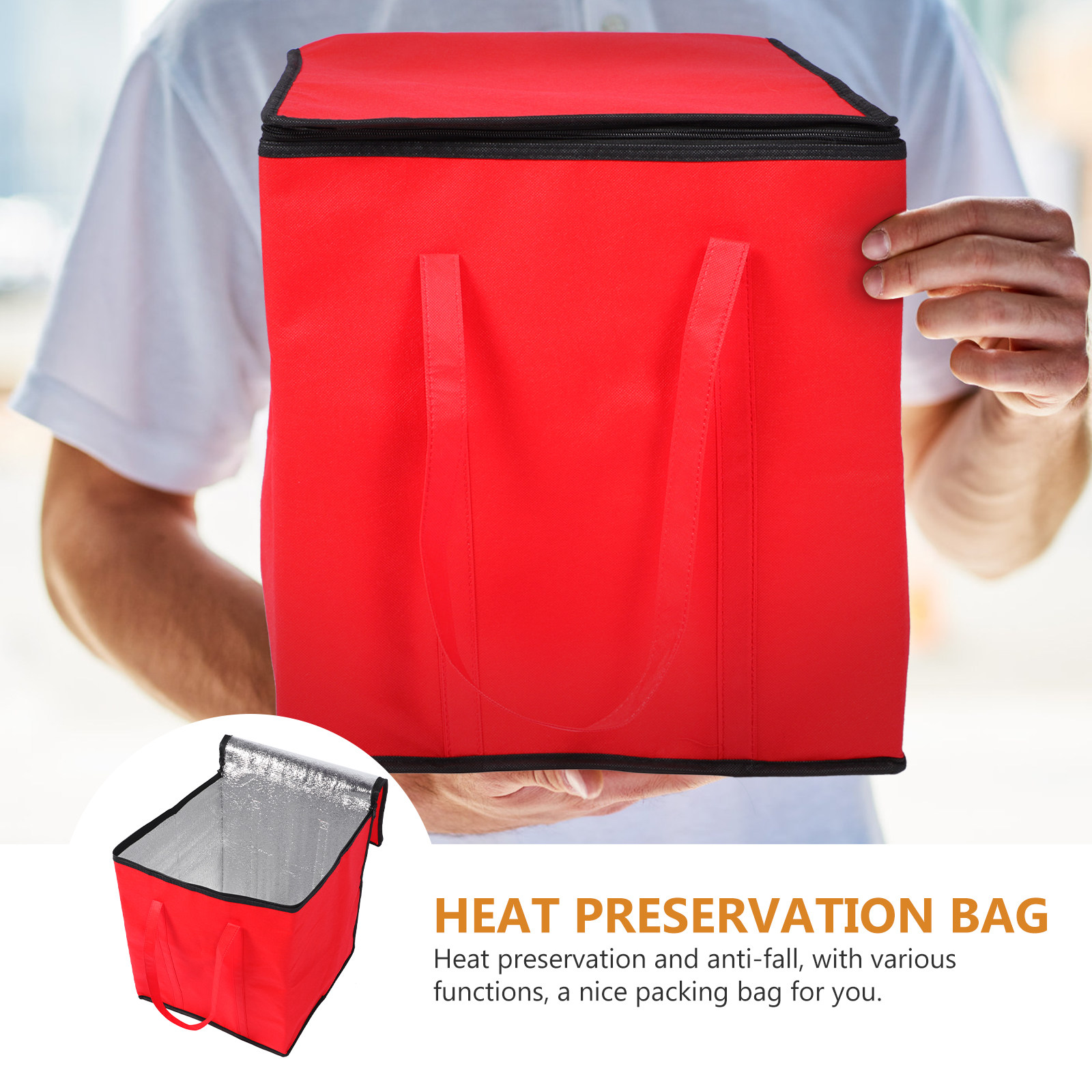 1 buah tas pengantar makanan b - Food Storage Bag ulasan dan harga