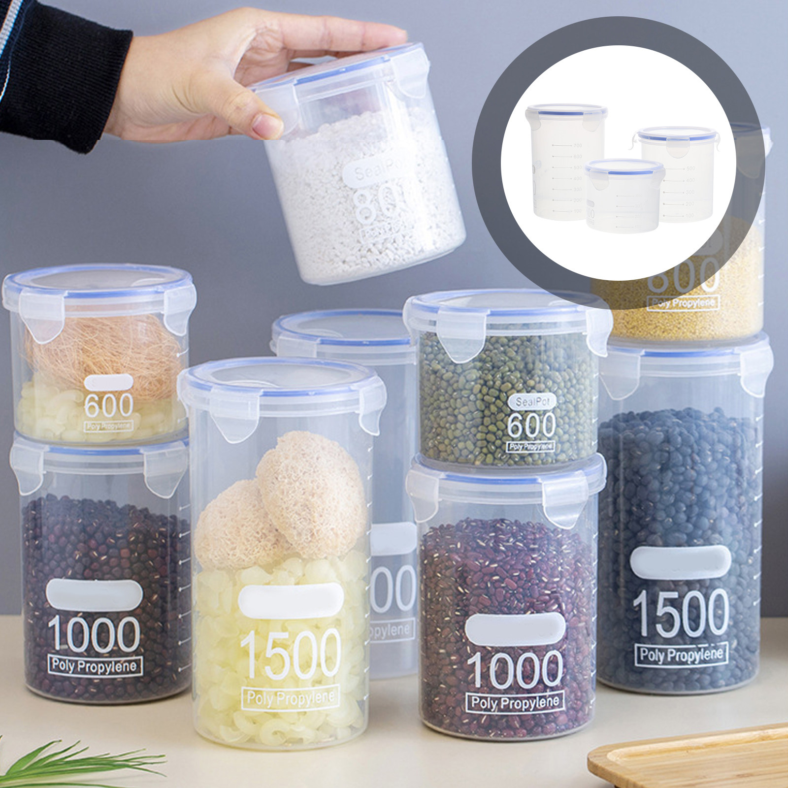 6 Buah Wadah Penyimpanan Kedap - Food Storage Containers ulasan dan harga