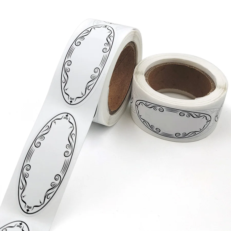 150 buah stiker oval berukuran - Food Storage Labels ulasan dan harga
