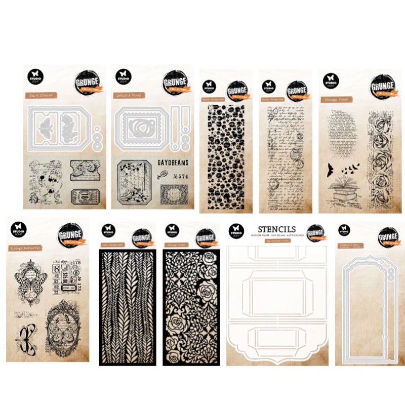 Koleksi Label Grunge Vintage M - Food Storage Labels ulasan dan harga