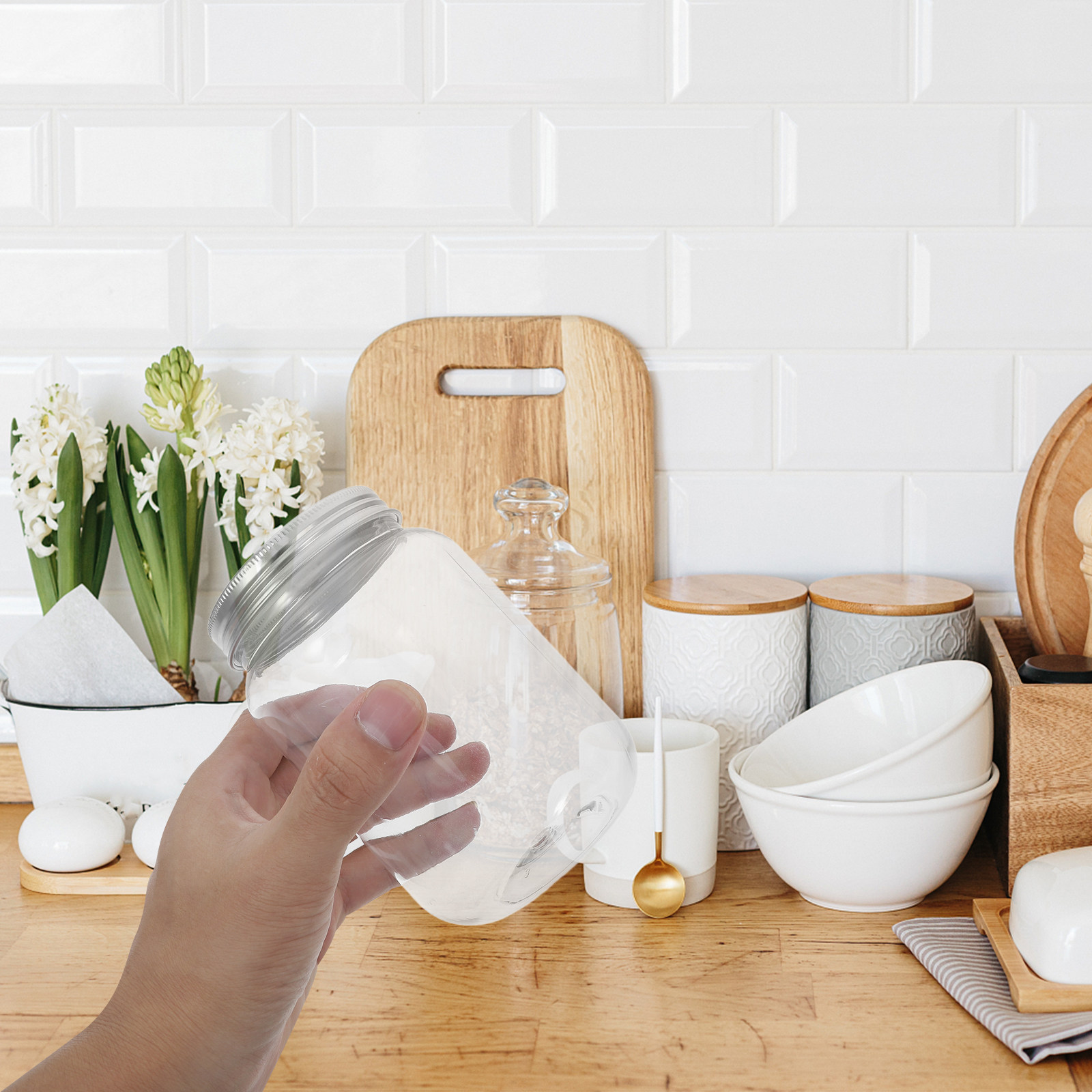 4 Buah Wadah Plastik Bening de - Food Storage Containers ulasan dan harga