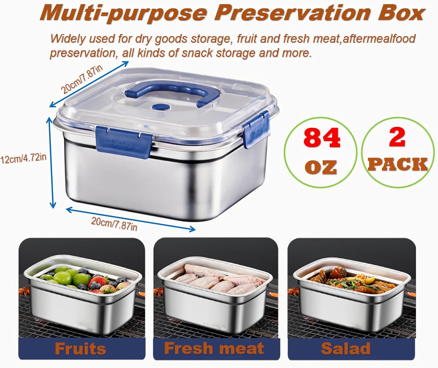 Kotak Penyimpanan Makanan Anti - Food Storage Oven Safe ulasan dan harga