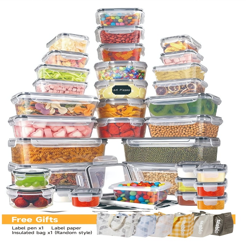 48PCS Set Wadah Penyimpanan Ma - Food Storage Meals ulasan dan harga